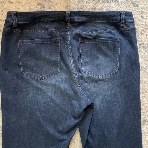 Venezia | Lane Bryant Signature Fit Straight Leg Denim Dark Jeans Curvy Sz 20 S - Picture 7 of 10